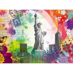 Puzzle Carte Postala New York, 500 Piese Ravensburger - 1